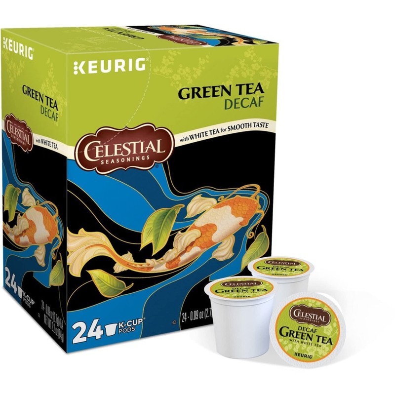 Celestial Seasonings Decaf Green Tea, K-Cup Portion Pack for Keurig