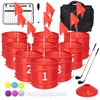 WodGod 9 Pcs Backyard Golf Outdoor Game with 2 Clubs-Outdoor