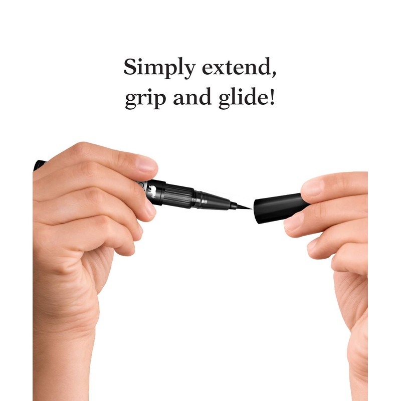 Kokie Retractable Liquid Eyeliner, Pointed Felt Tip, Waterproof & Smudge