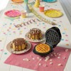 Bestron Mini Waffle Iron for Classic Waffles, Small Waffle Maker