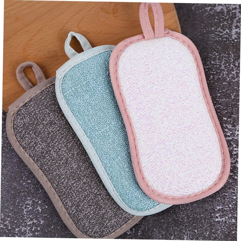 Outanaya Set of 4 Dishwashing Sponges Scrub Sponge Pads Dishcloth