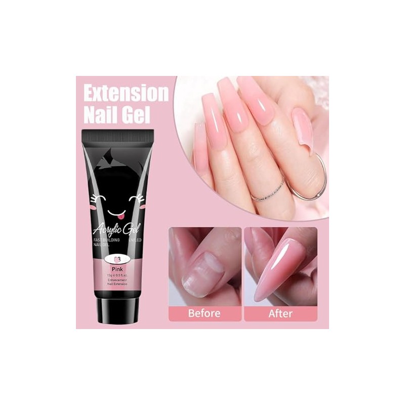 Gel De Extensión De Uñas - Juego De 12 Kit