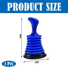 Sink Plunger Sink Unblocker and Drain Plunger Toilet Plunger Toilet Unblocker Toilet Plungers for Unblocking Sink Plungers for Unblocking Plunger Shower Unblocker Plunger Drain Unblocker(Blue)