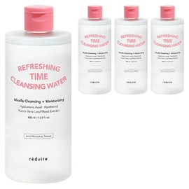 Reduce Refreshing Time Cleansing Water, 400ml, 4 pieces / 리듀어 리프레싱 타임 클렌징 워터, 400ml, 4개