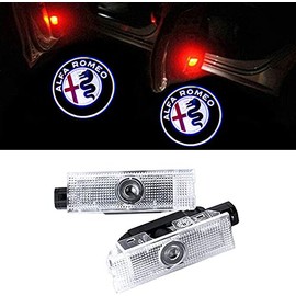 Car Courtesy Lamp Alfa Romeo Logo High Brightness LED Chip Courtesy Light Door Light Set of 2 Door