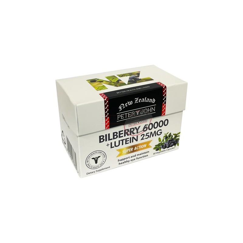 Peter & John Bilberry 60000 + Lutein 25mg 60 Capsules