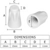 Zonon 36 Pcs Large Ceramic Wire Connector White Ceramic Nuts