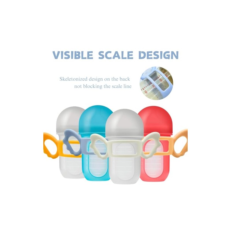 4Pack Bottle Handles Compatible with Boon Nursh Reusable Silicone Pouch