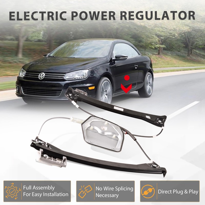 Predep Front Left Driver Side Power Window Regulator Assembly Compatible