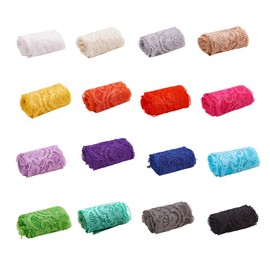 BENECREAT - Cinta elástica de tela de encaje elástico de 20 yardas de 2 pulgadas, para diademas, ligas, ramos de boda, 20 colores, 1 yarda por color