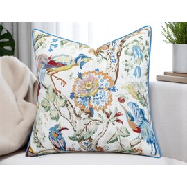 VAGMINE Scarlet Printed Decorative Accent Throw Pillow Cover - Pillowcase for Living Room Sofa, Couch Pillow Cover, Chair Cushion Covers - 20x20 Inches