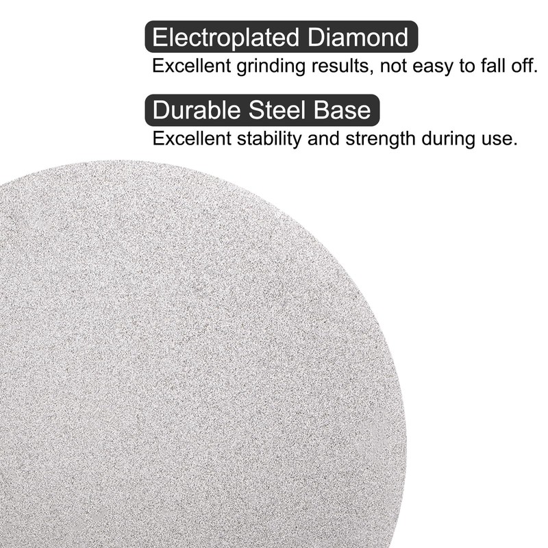 uxcell Diamond Sanding Grinding Disc, 8-Inch (200mm) Grit 80 No