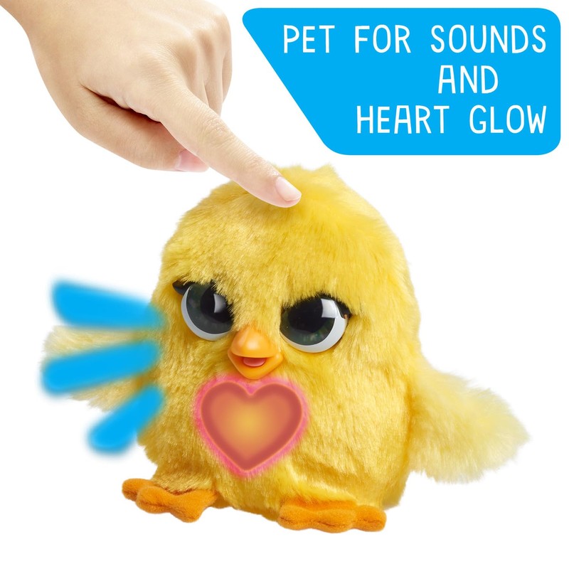 furReal Fuzz-A-Lots Chick Interactive Toy, 3.75-inch Realistic Plush with Over