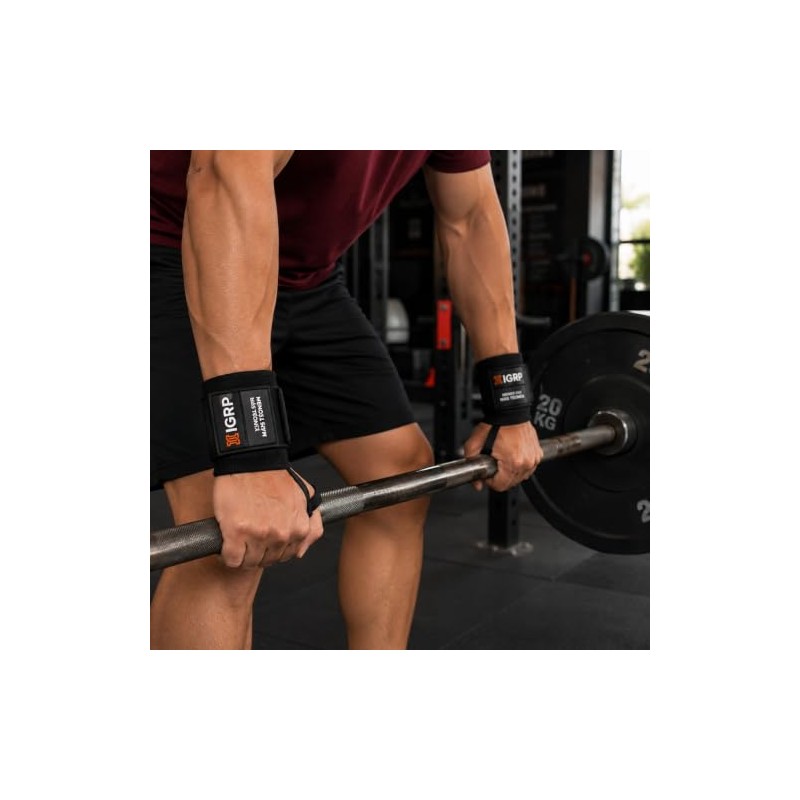 Muñequeras para Gimnasio, Soporte de Muñeca Ajustable para Levantamiento de
