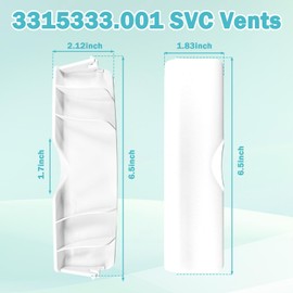 ulapithi 3315333.001 RV Air Conditioning SVC Louver Vent Cover Assembly Fit for Dometic Brisk Air II ADB 3314850 3314851 3314852 3314853 3314854 Air Conditioner Parts -1Set