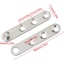 FMHXG 4PCS 360 Degree Pivot Wooden Door up and Down Hinges Stainless Steel One Hinge Small Positioning Door Pivot Invisible Door Hinge Drawer Window Door Accessories