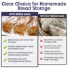 Reusable Plastic Bread Bags - 150 Pack Clear Loaf Bags