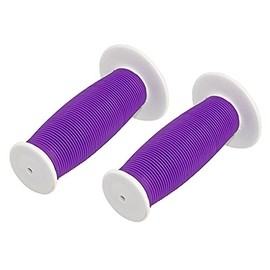 Alta Mushroom Two-Tone Bike Grips, Multiple Colors (White/Purple)