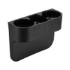3 In1 Car Seat Seam Wedge Cup Holder Universal Black