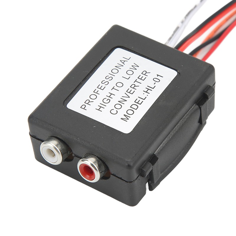 2 Channel Car Speaker to RCA Line Output Converter High