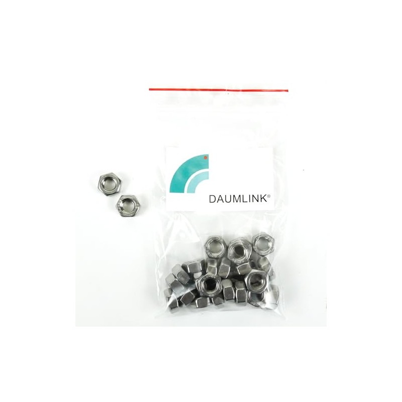 DAUMLINK® Hexagonal nut, left-hand thread, DIN 934, material: stainless steel