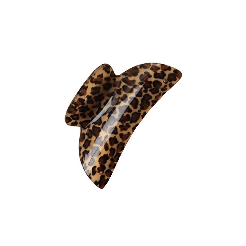 Chunky Leopard Animal Print Hair Claw Clip Clamp Grip