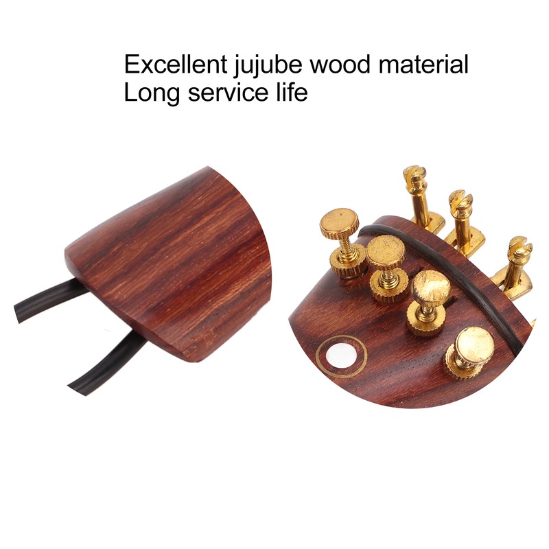 Violin Repair Parts Accessories High End Jujube Wood Tailpiece Chin