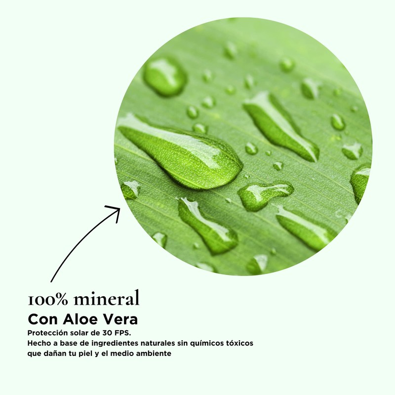 Teia cosméticos, Protector facial en polvo 30FPS 100% mineral… (Medio)