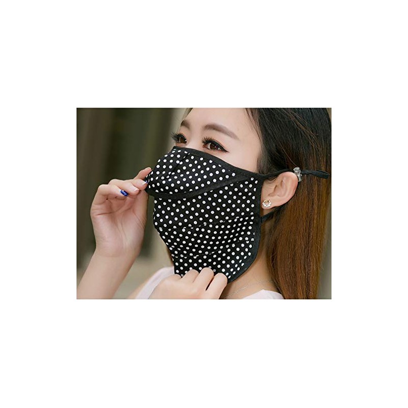 Fashion Mask Style Black Set of 2 UV Protection Mask Sun