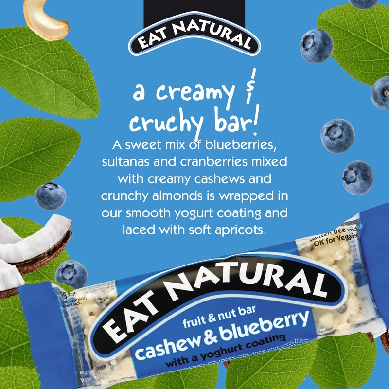 Eat Natural Bars with a Yoghurt Coating 45g (Pack of