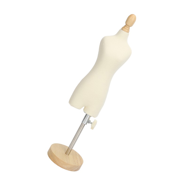 Dress Form Female Mannequin Torso Mini Dress Model with Wooden