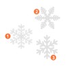 NOCHME Snowflake Window Stickers, 108 PCS Static Snow Flakes Window