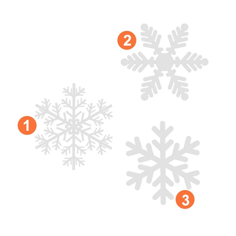 NOCHME Snowflake Window Stickers, 108 PCS Static Snow Flakes Window