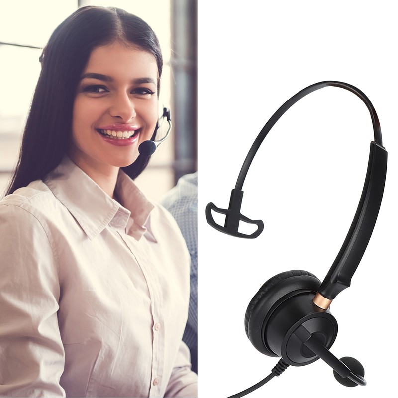 H600‑3.5 Telephone Headset Monaural 3.5mm Jack Business Headset with Mic
