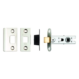 Carlisle Brass BTL2/BP 2.5" CE B/T Tubular MORTICE Latch SQ & RAD NP, Polished Chrome, 2.5 inch