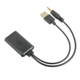 CDDCWZ Bluetooth AUX Adapter Car, 3.5 mm Bluetooth Audio Cable Wireless Bluetooth Receiver Adapter, Car Bluetooth AUX Adapter for Music Speaker Home Stereo