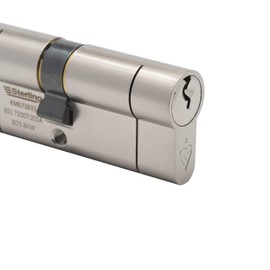Sterling TS007 BS1 1 Star Police Approved Secured by Design Euro Door Cylinder, Satin Nickel, 40mm x 40mm (80mm Total)