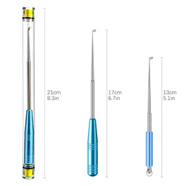 OioTuyi Multifunctional Fishing Hook Remover, Quick Fishing Hook Remover, Portable Hoe Remover for Fishing with Magnets, Hook Remover Pliers, Fishing Accessories