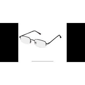 Foster Grant reading eyeglasses semi rimless Harrison +2.75, Brown