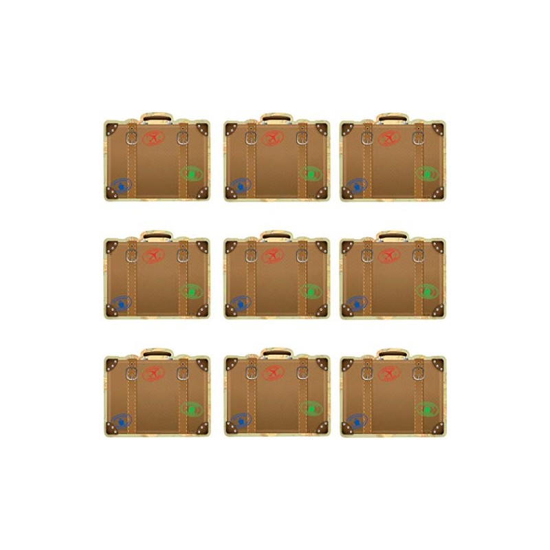 Teacher Created Resources Travel The Map Luggage Mini Accents (TCR8572)