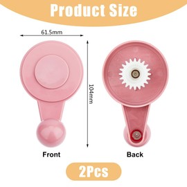 HOBBIESAY Pack of 2 Knitting Machine Handle Flamingo Plastic Replacement Crank Manual Cylindrical Sentro 48 Pin Knitting Machine Adapter Woven 10.4 x 6.15 x 8.7 cm