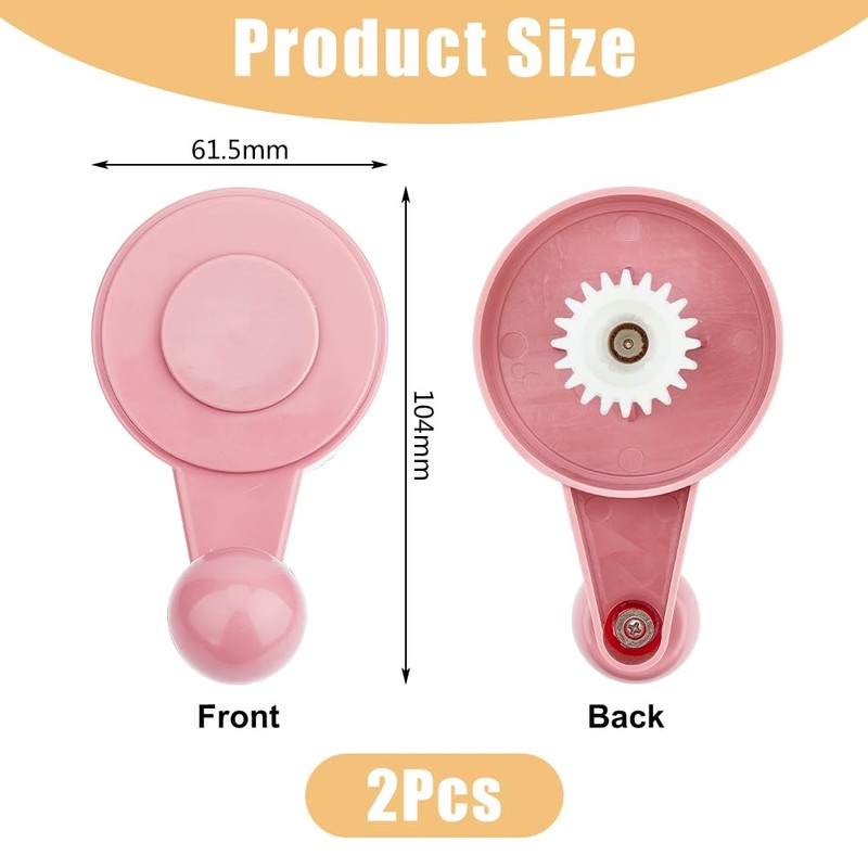HOBBIESAY Pack of 2 Knitting Machine Handle Flamingo Plastic Replacement