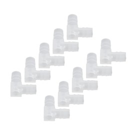 Elbow Hose Barb plastic barb elbow 10mm 90 Degree Elbow L Fitting 10Pcs Garden Barbed Connector Plastic Equal Barbed Elbow Pipe Connector Air Pump Accessories Tubing Adapters