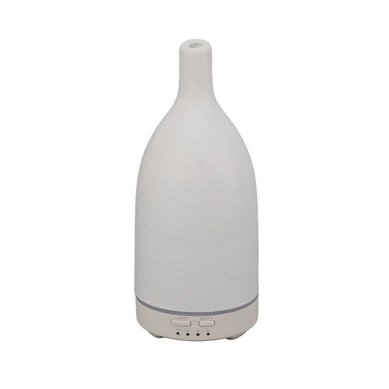 Ceramic Essential Oil Diffuser Ultrasound Aromatherapy Diffuser Quiet Waterless Auto