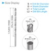 CoCud Extra Long Twist Drill Bit 10mm x 250mm High