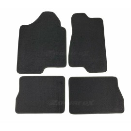 SDeelCase OE 4 Pcs Factory Fitment F&R Black Carpets Nylon Floor Mats For 03-09 Hummer H2
