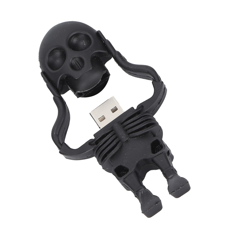 Cartoon U Disk Black Skull Appearance High Speed Bulk Storage