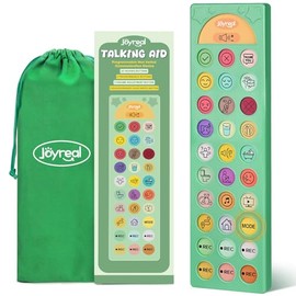 Joyreal AAC Device for Autism, Non Verbal Communication Tools for Speech Therapy&Stroke Rehab. Autism Talking Aids with 6 Programmable Buttons & Adjustable Volume for Kids&Adults(EN/ES Voice Switch)