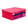 atorakushon Fabric Satin Foldable Saree Covers Cloth Garments Storage Bag