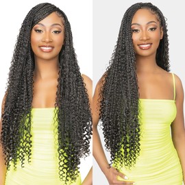 Janet Collection Human Hair Crochet Braids Encore La Vie French Deep Bulk (18-24") (24 Inch, 30)